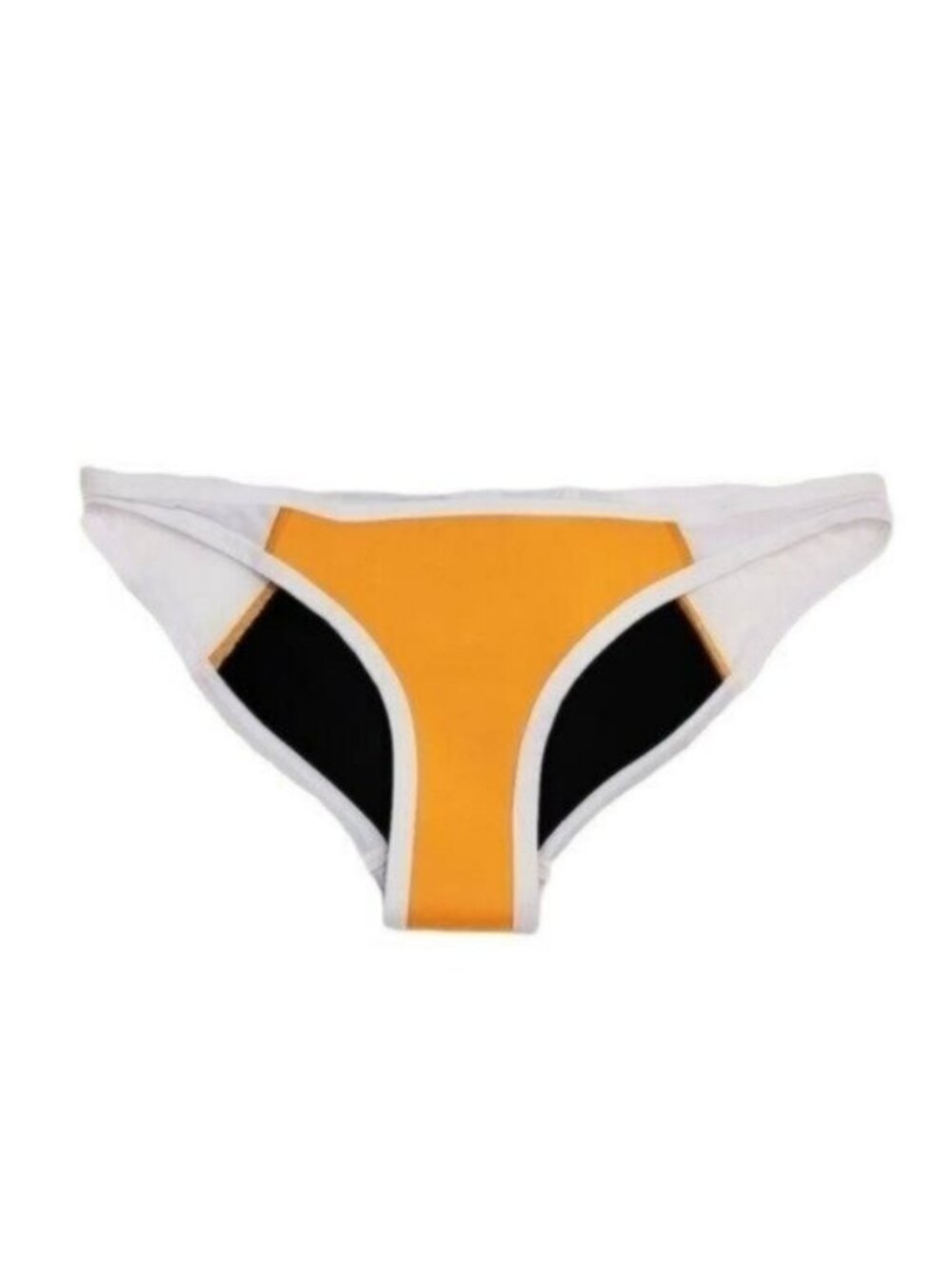 Hoaka | Colorblock Swim Wear bikini Bottoms Orange White